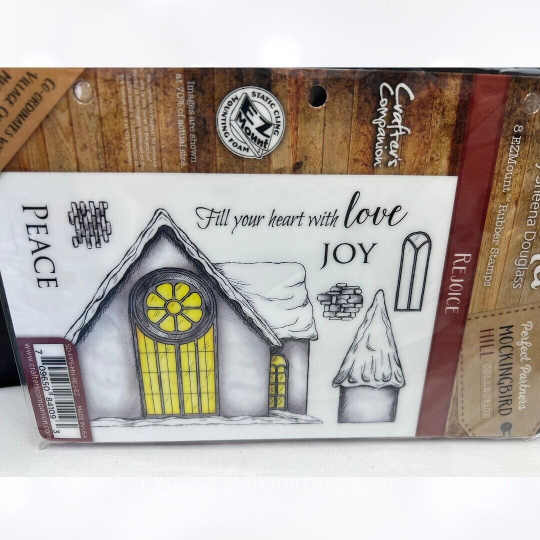 Sheena REJOICE Mockingbird HIll Church Rubber Stamps Dies