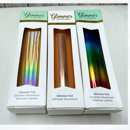 Spellbinders GLIMMER HOT FOIL Heat Activated Foil Lot of 7