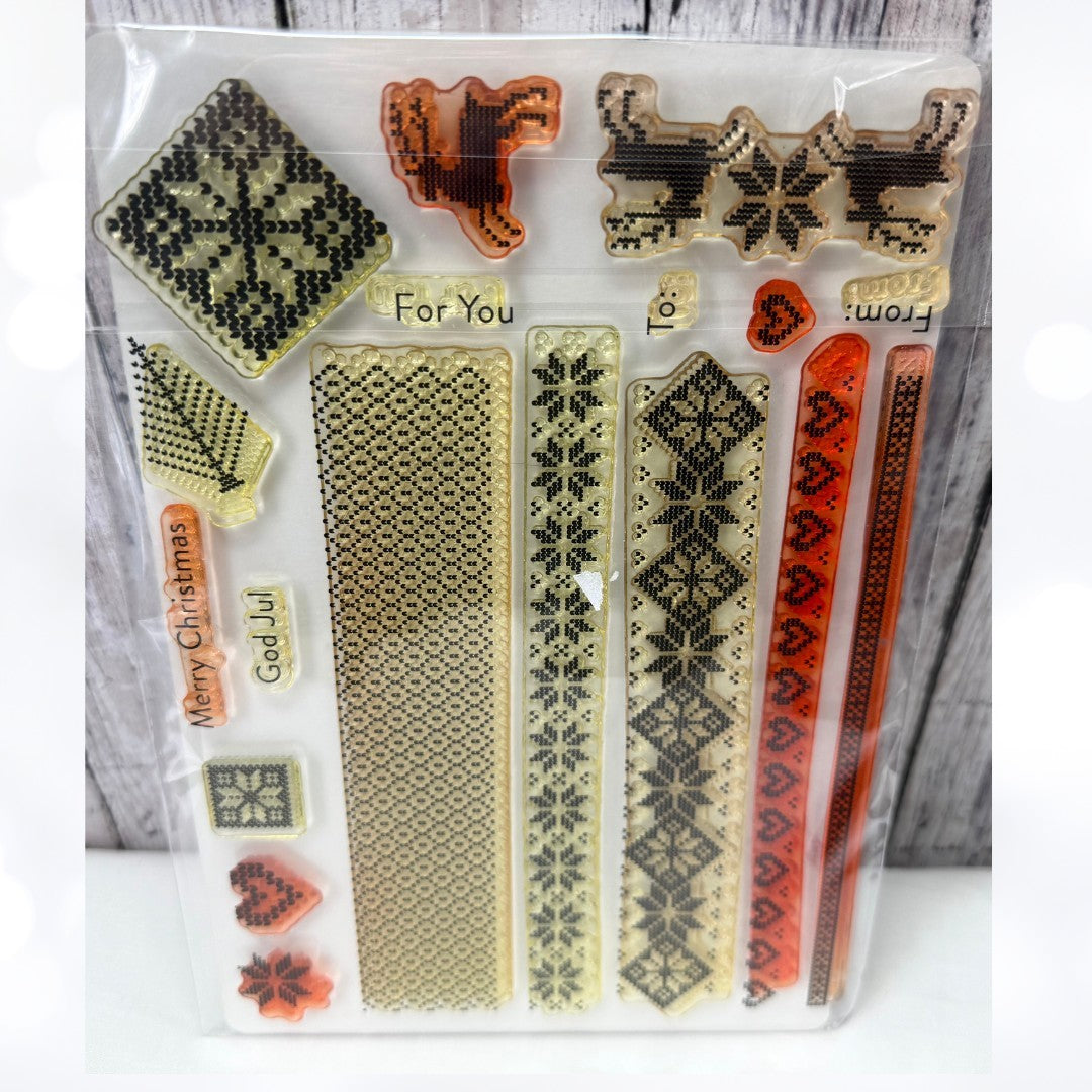 Gina K Designs NORDIC WINTER Christmas Rubber Stamps