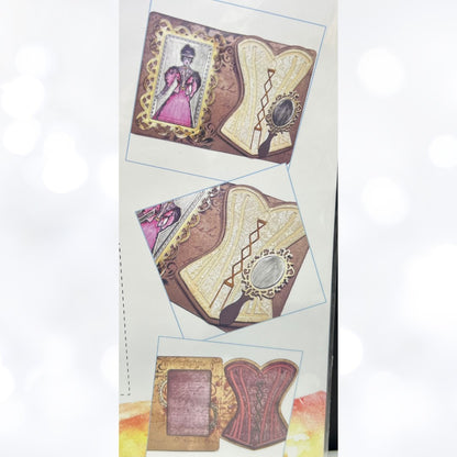 Elizabeth Craft Designs LACED UP Art Journal Corset Mixed Media 2240 Dies