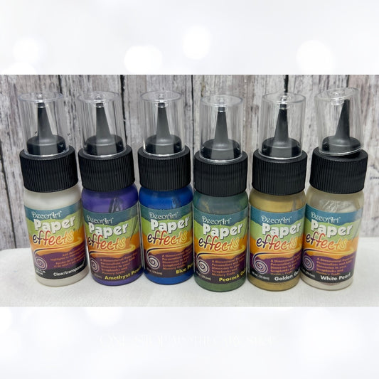 Deco Art Decoart PAPER EFFECTS Dimensional Paint Lot of 6