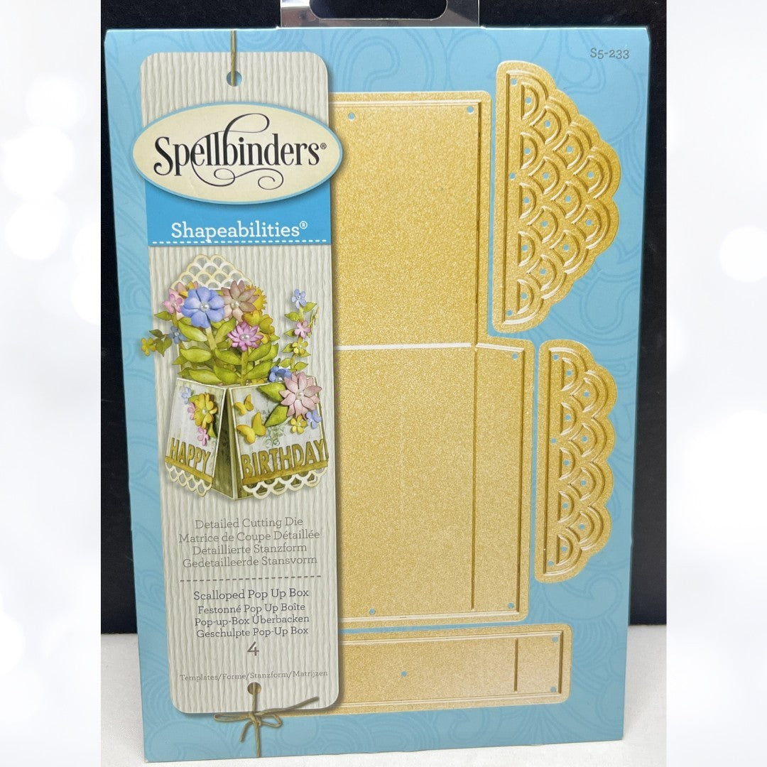 Spellbinders SCALLOPED POP UP BOX Dies