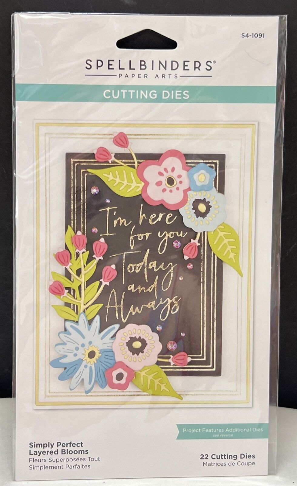 Spellbinders Simply Perfect LAYERED BLOOMS Flowers Floral Dies