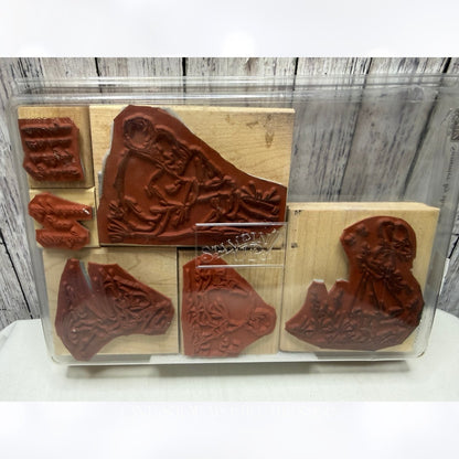 Stampin Up SUMMER BY THE SEA Beach Children Rubber Stamps