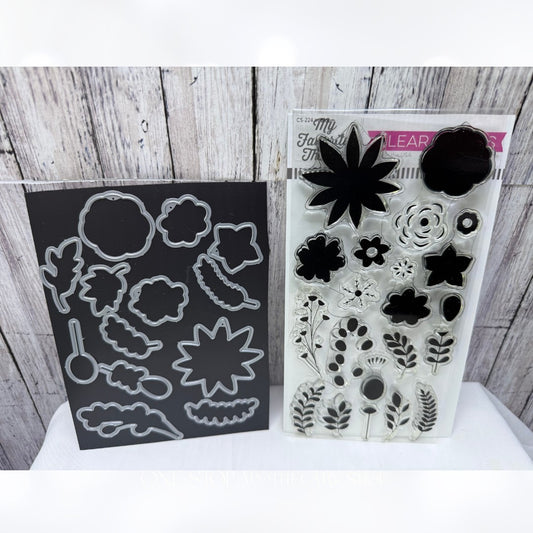 My Favorite Things IN BLOOM Floral Flowers 4x8 Rubber Stamps Dies