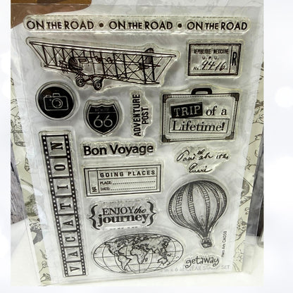 Hero Arts CELESTIAL & TRAVEL From the Vault Journey Rubber Stamps