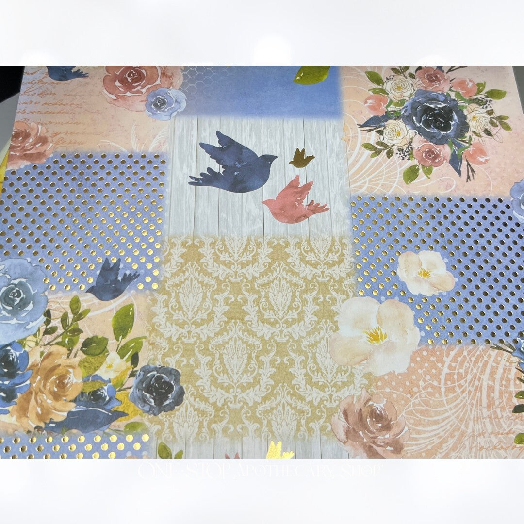 Crafters Companion FULL BLOOMS Mediterranean 12x12 Cardstock Paper