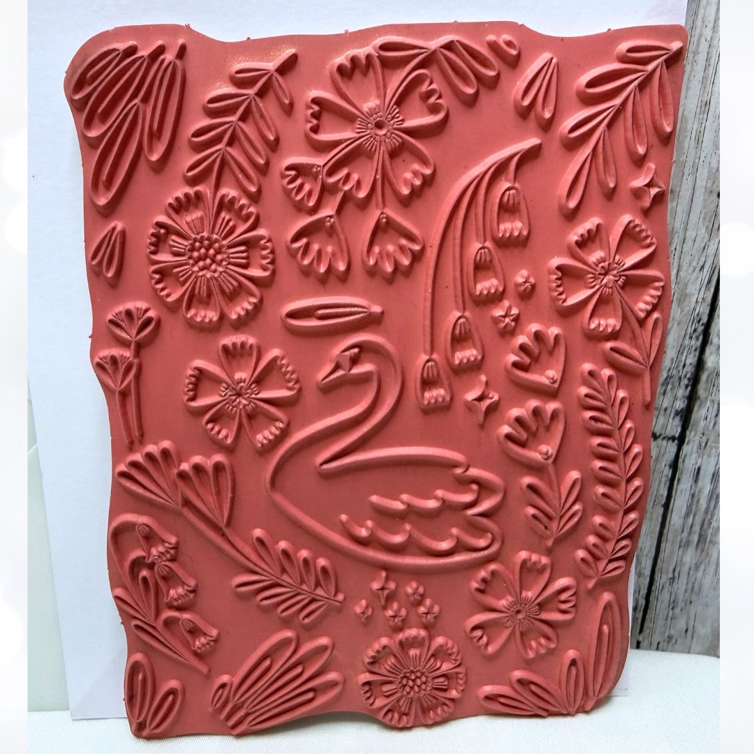 Pinkfresh Studio MAJESTIC SWAN Rubber Stamps Dies Stencils Kit
