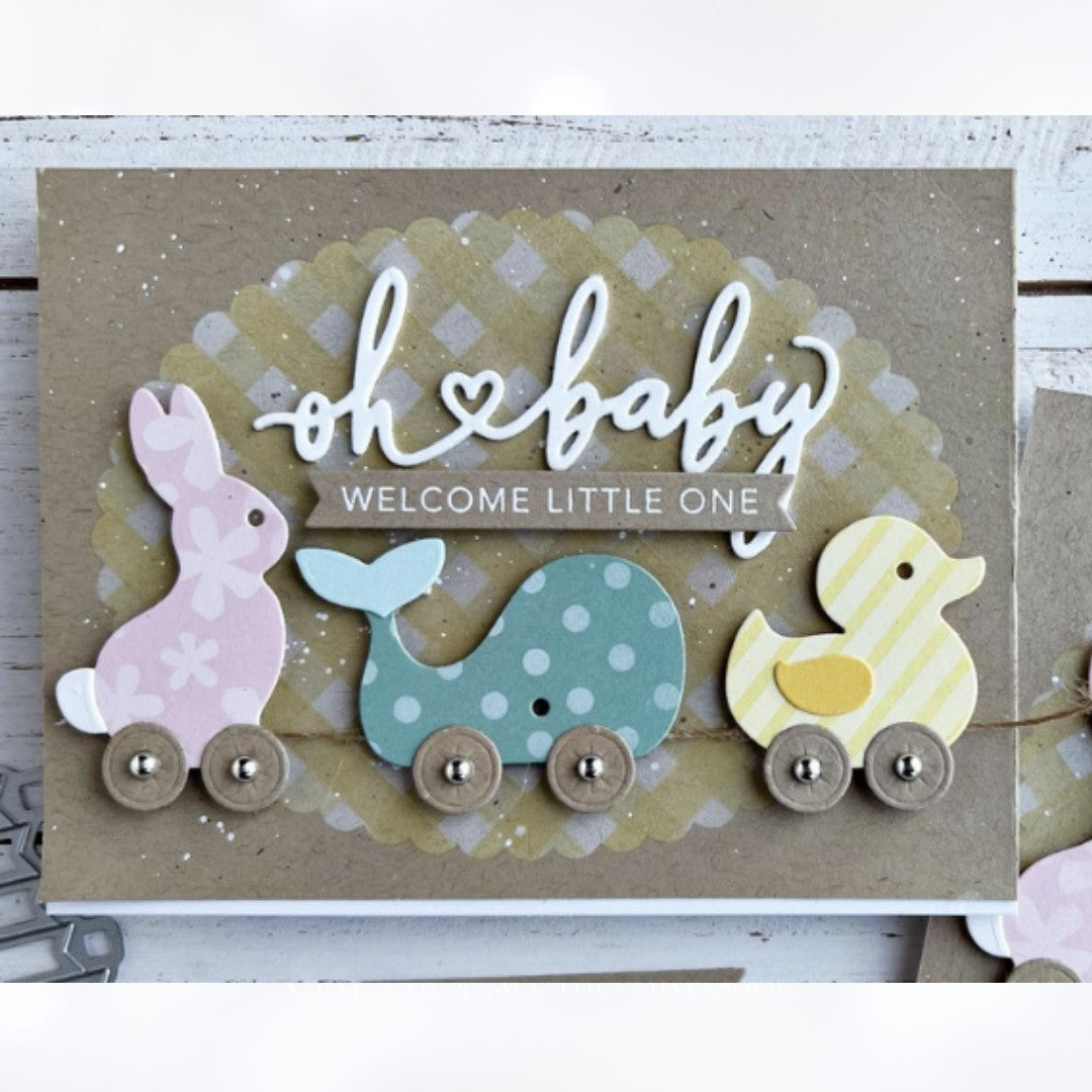 Taylored Expressions VINTAGE WOOD TOYS Baby Animals Dies