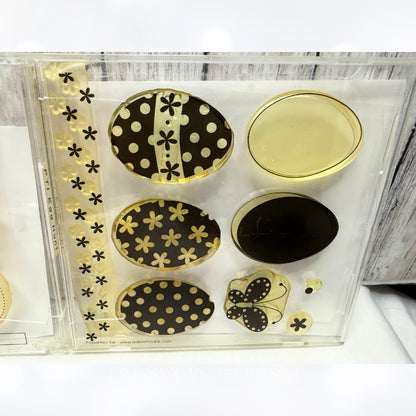 Papertrey Ink EGG HUNT Easter Eggs Spring Rubber Stamps Dies