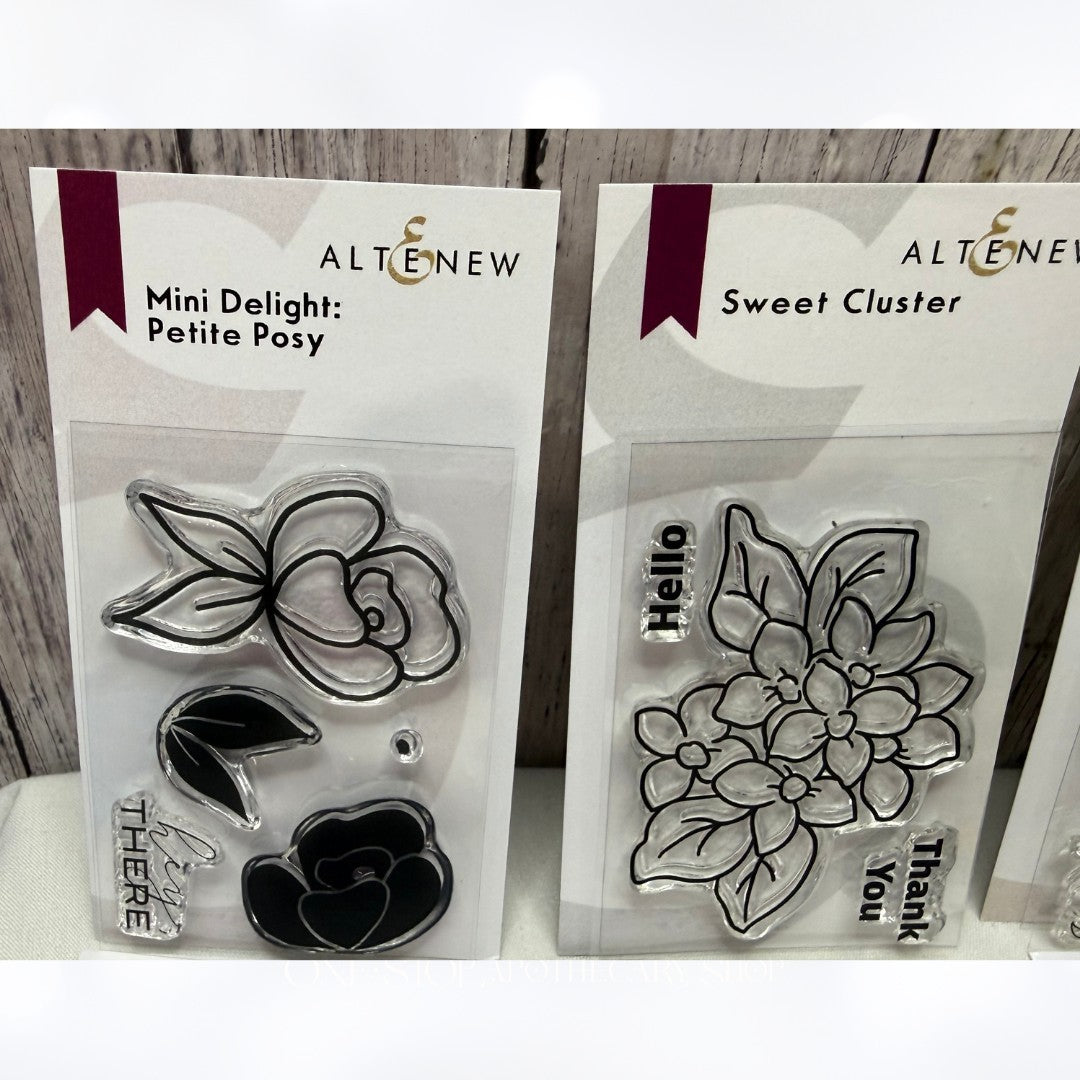 Altenew FLOWERS Floral Leaves Mini Rubber Stamps Dies