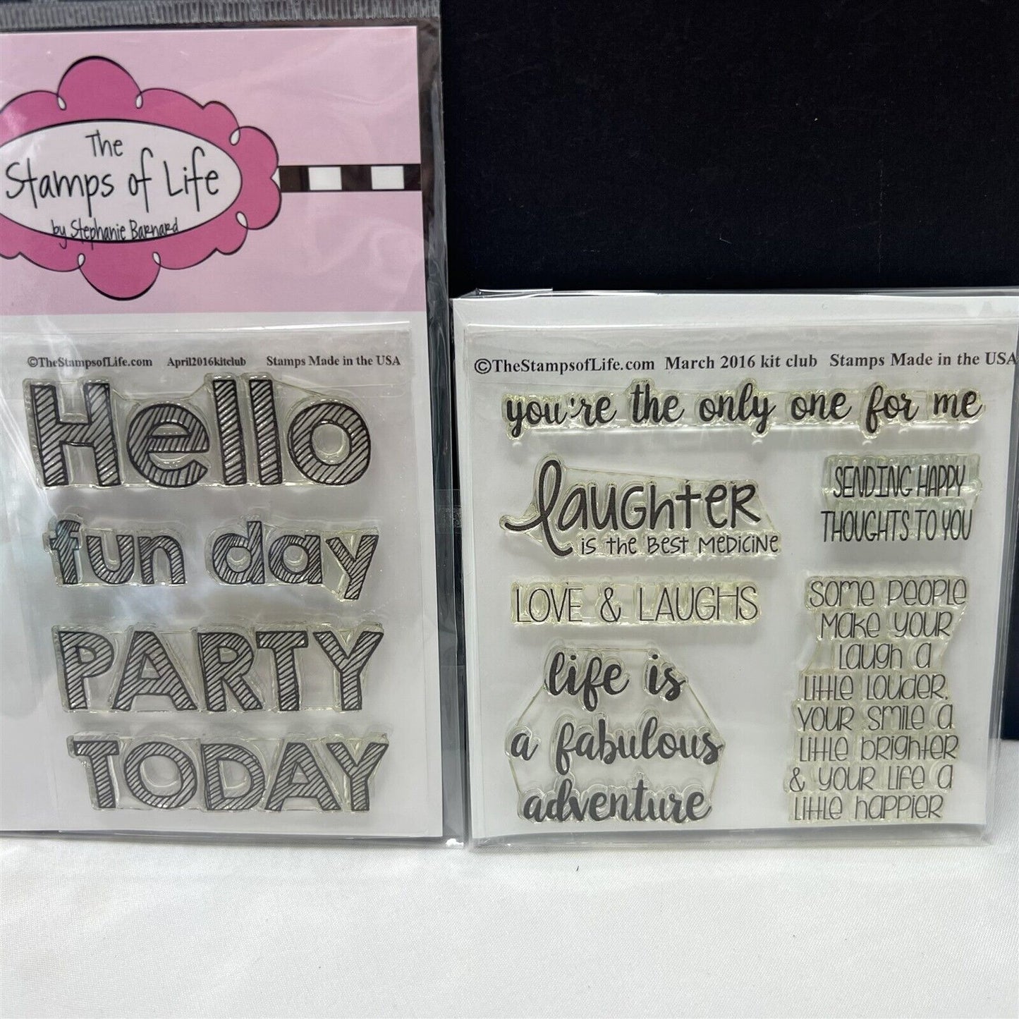 The Stamps of Life CLUB KIT STAMPS Greetings Sentiments Sayings Rubber Stamps 