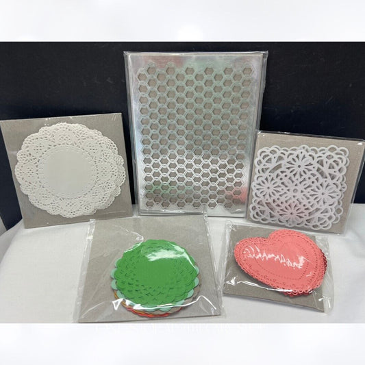 Stampin Up DOILIES Doily Chickenwire Embellishments Lot of 5