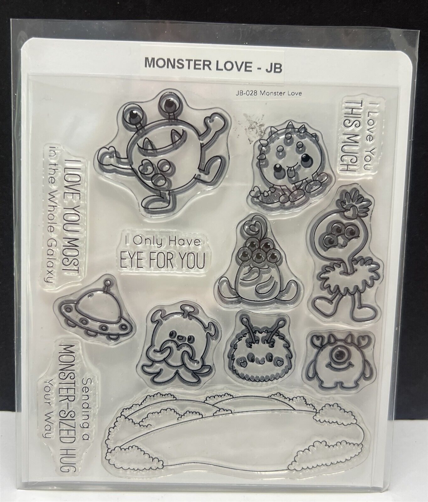 My Favorite Things MONSTER LOVE UFO Aliens Rubber Stamps