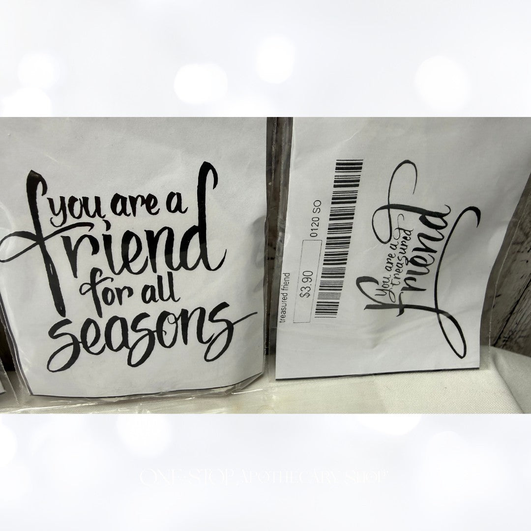 Rubbernecker FRIENDS Friendship Sentiments Greetings Rubber Stamps Lot of 7
