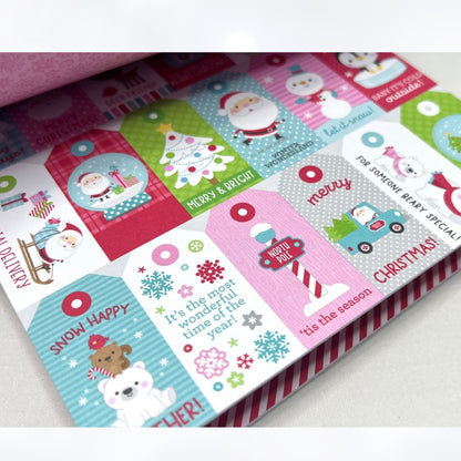Doodlebug Designs LET IS SNOW Christmas Holiday 6x6 Cardstock Paper 24 Sheets