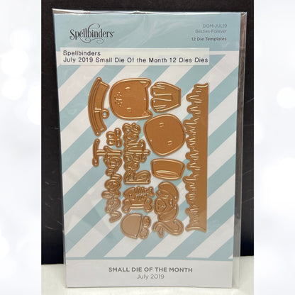 Spellbinders BESTIES FOREVER Cat Dog Small Die of the Month July 2019