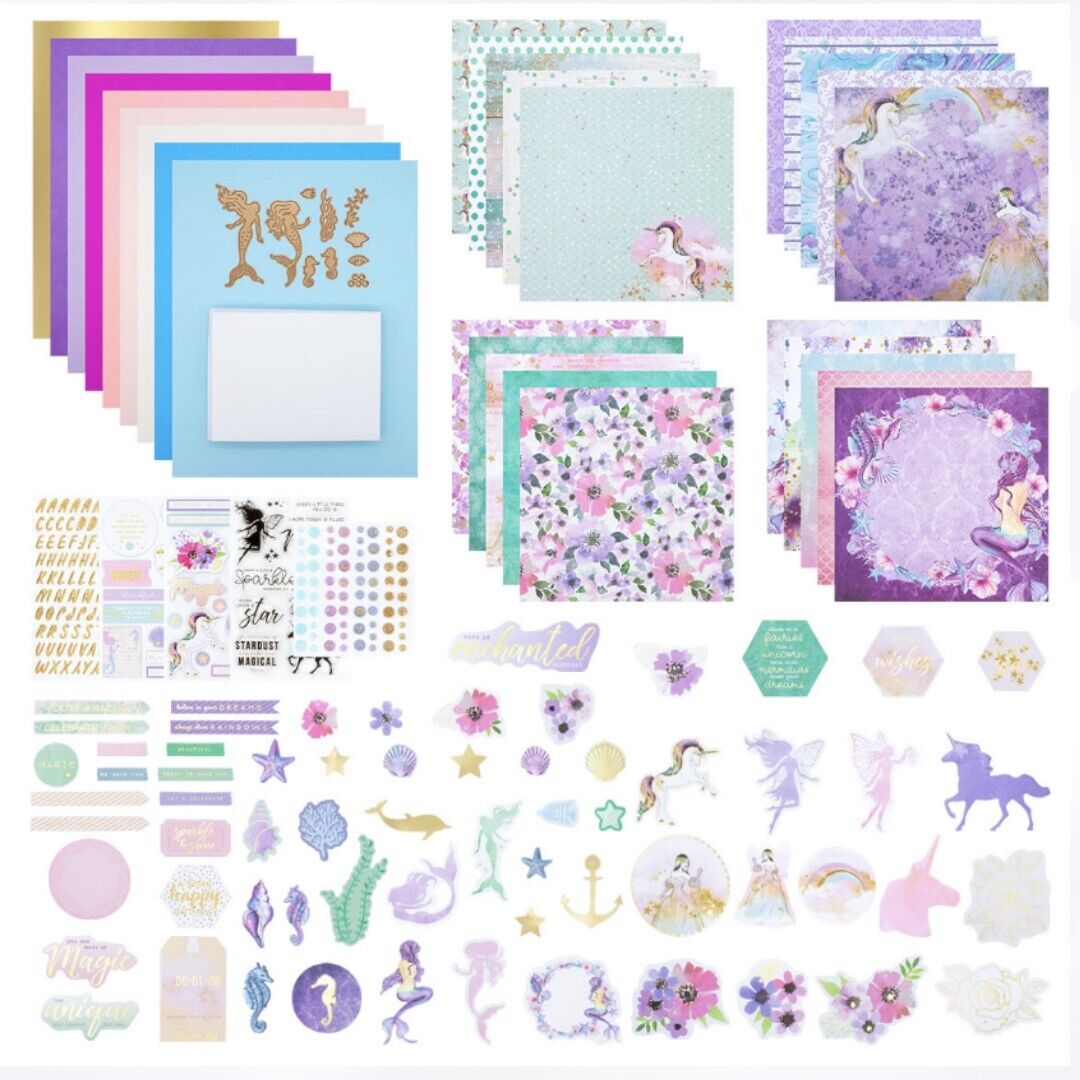 Spellbinders UNDER THE SEA MAGIC Mermaid Card Kit of the Month July 2022