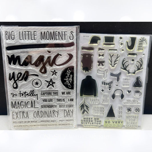 Ali Edwards MAGIC & ELF Christmas Holiday Journal Planner Rubber Stamps