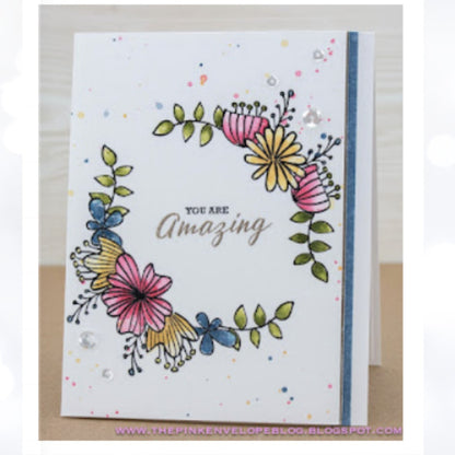 Simon Says Stamp WILD BEAUTY Floral Flowers Rubber Stamps Dies AS IS**