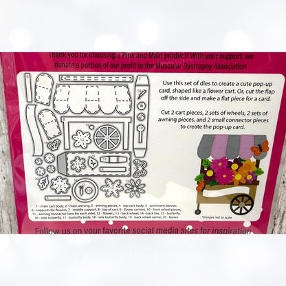 Pink & Main FLOWER CART POP-UP 3D Dies
