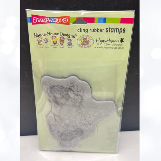 House Mouse SHARING A SIP Tea Cup Rubber Stamp