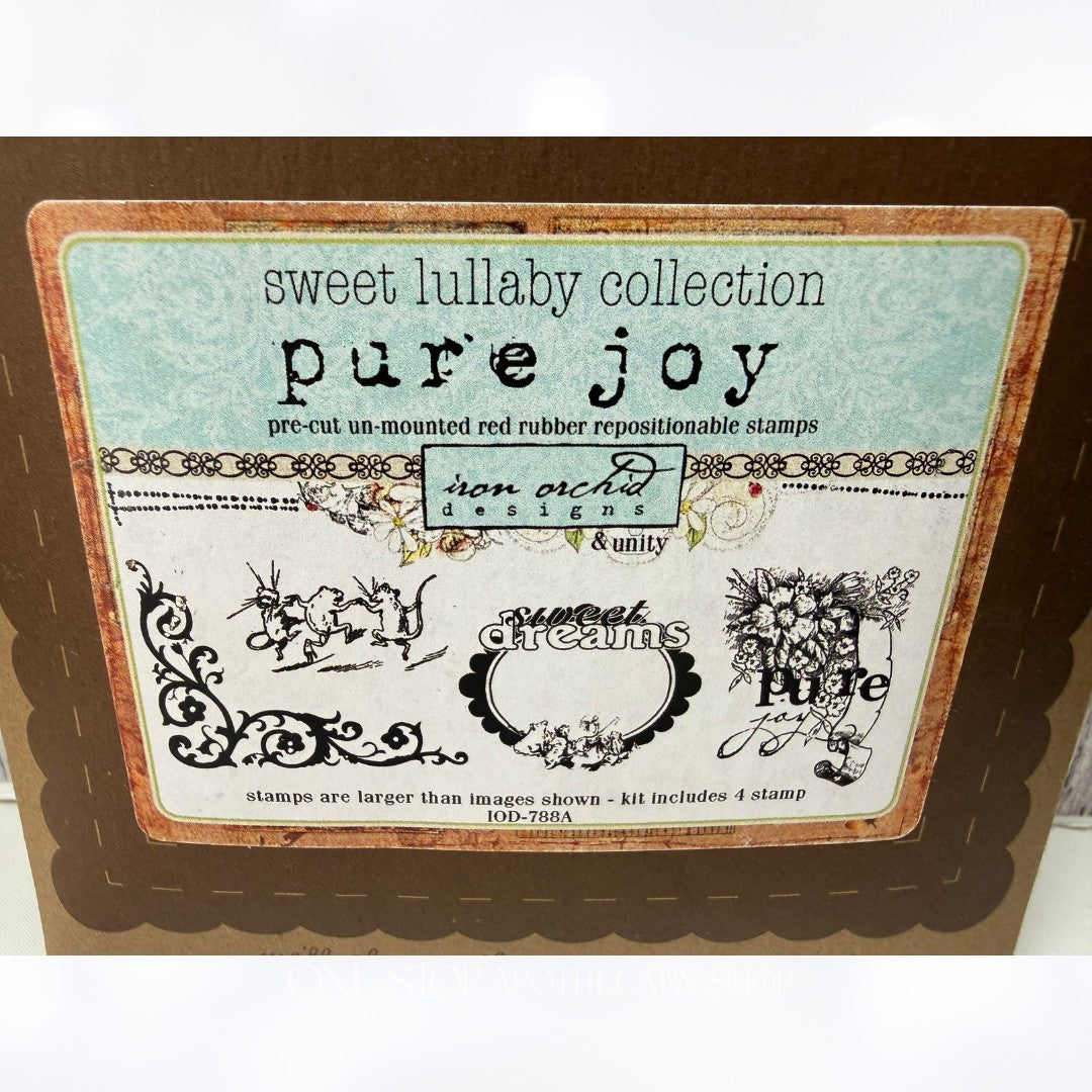 Unity Stamps Iron Orchid Designs PURE JOY Sweet Lullaby Rubber Stamps