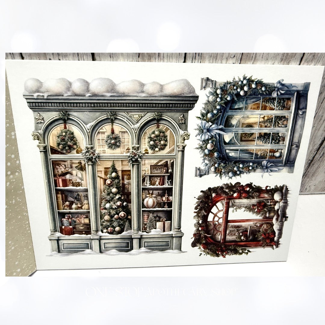 Mintay MERRY & JOY Christmas x8 Paper Cardstock Stickers Die Cuts Kit