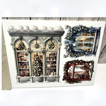 Mintay MERRY & JOY Christmas x8 Paper Cardstock Stickers Die Cuts Kit