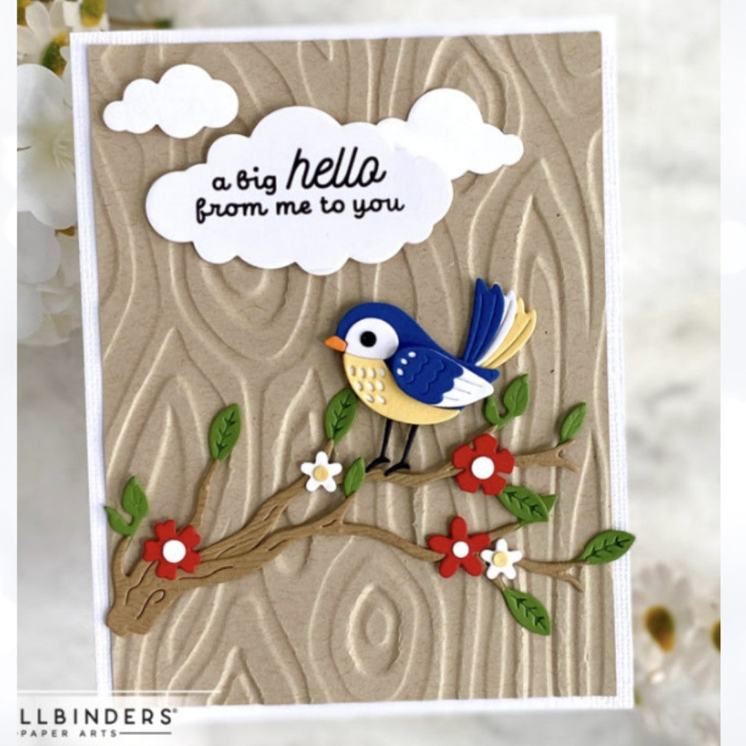 Spellbinders LITTLE CHICKADEE Birdie Wreath Builder Birds Dies Lot of 3