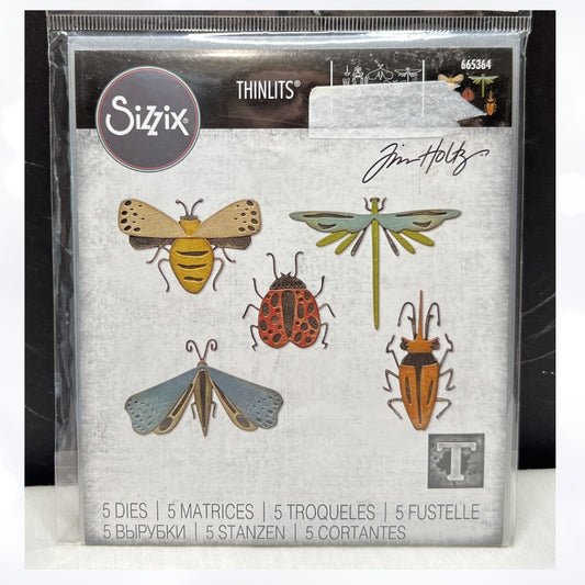 Tim Holtz FUNKY INSECTS Bugs Sizzix 665364 Thinlits Dies