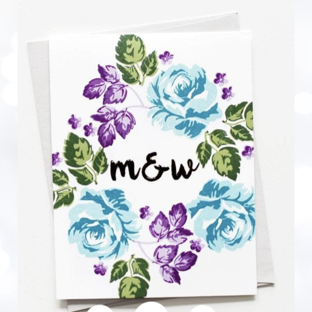 Altenew VINTAGE FLOWERS Floral 6x8 Rubber Stamps Dies