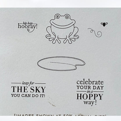 Papertrey Ink FROG HOP Boy Basics Rubber Stamps Dies