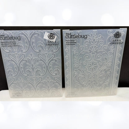 Anna Griffin HOLIDAY Stars Arch Festive Embossing Folders Lot of 4
