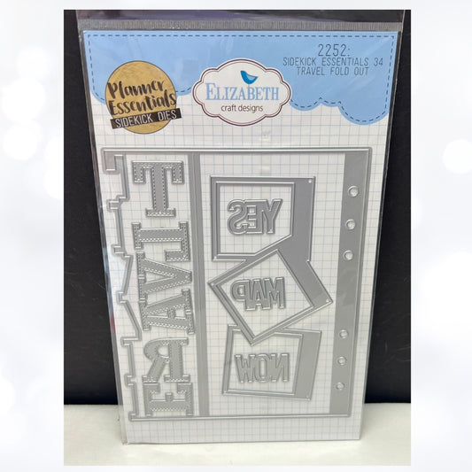 Elizabeth Craft Designs TRAVEL FOLD OUT Planner Essentials Sidekick 2252 Dies