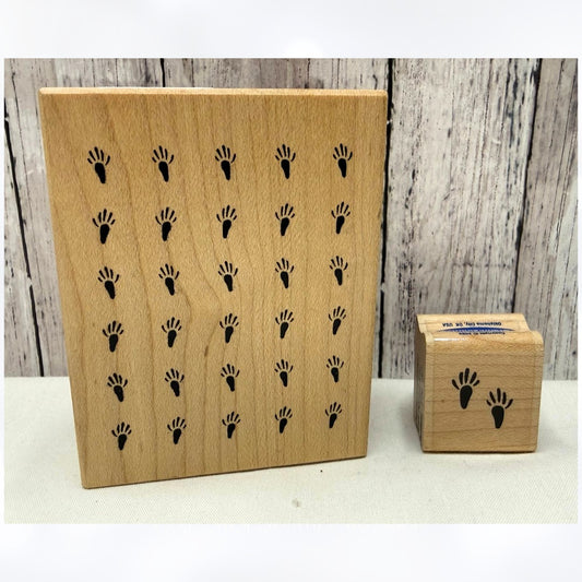 House Mouse MOUSE FEET Mice Tracks Rubber Stamps Set of 2