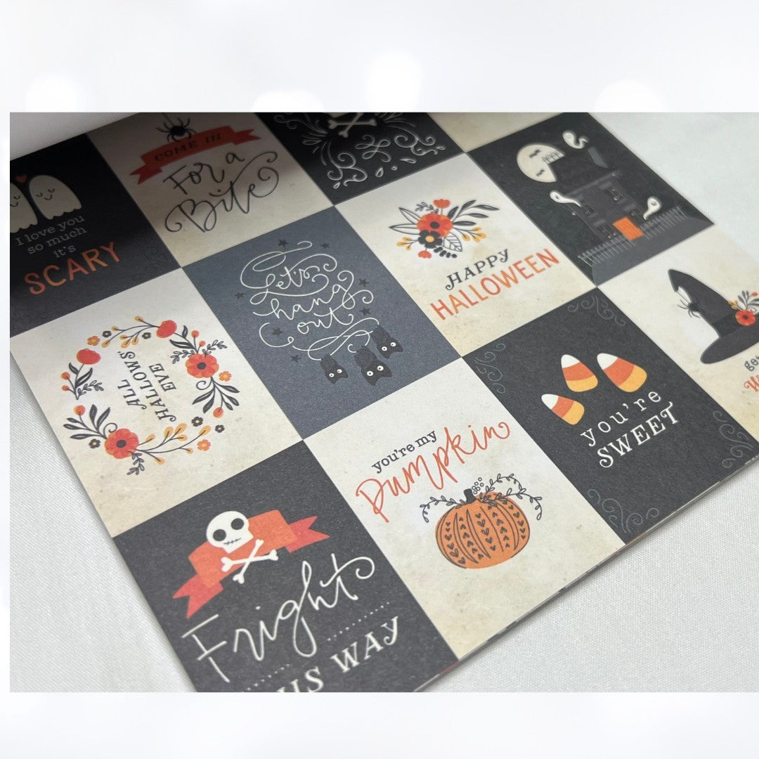 Pebbles DCW HALLOWEEN 6x6 Scrapbook Paper Cardstock Lot of 3