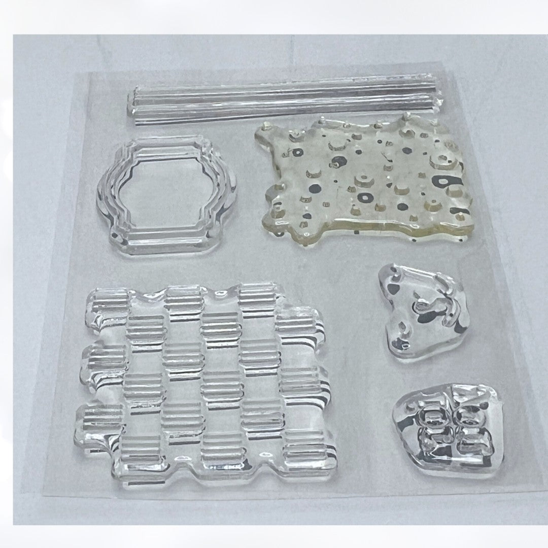 Stampin Up DESIGN A TREAT BOX Favor Candy Rubber Stamps Dies