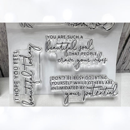 Pinkfresh Studio ANEMONE MAGIC Flowers Rubber Stamps Dies Stencils