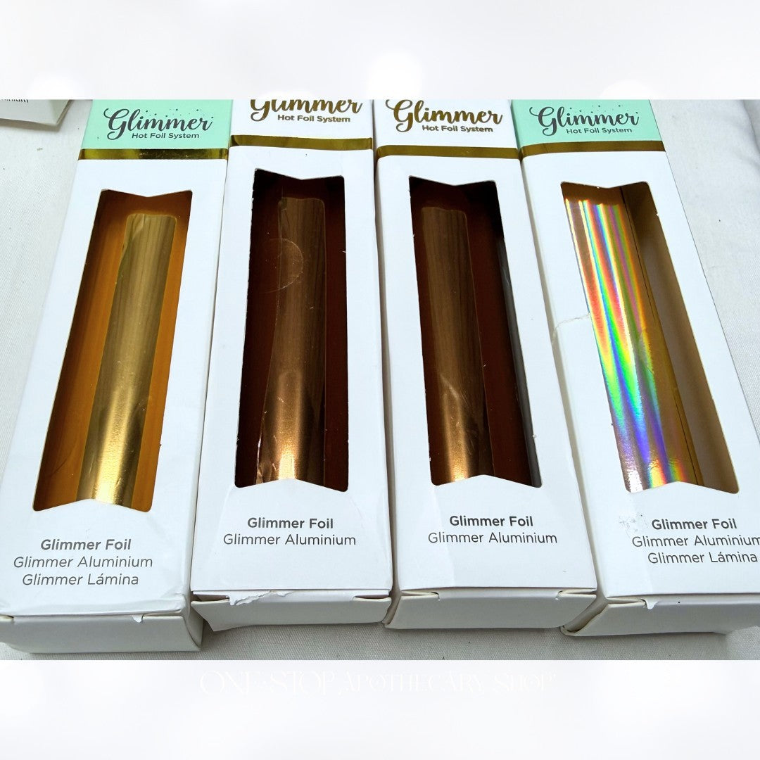 Spellbinders GLIMMER HOT FOIL Heat Activated Foil Lot of 7