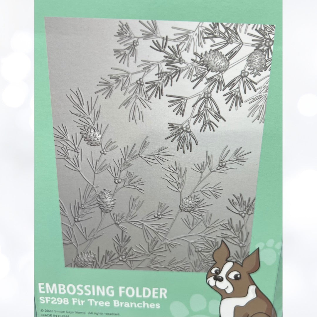 Simon Says Stamp CHRISTMAS Ornaments Forest Tree 3D Embossing Folders