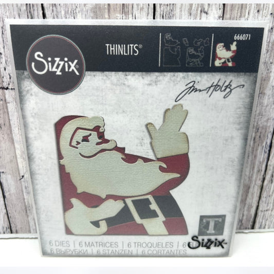 Tim Holtz RETRO SANTA Christmas Claus Thinlits Dies