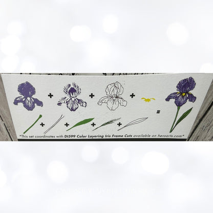 Hero Arts MARIGOLDS Iris Hydrangea Floral Flowers Rubber Stamps