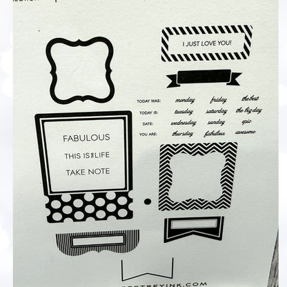 Papertrey Ink FABULOUS FRAMES Rubber Stamps Dies