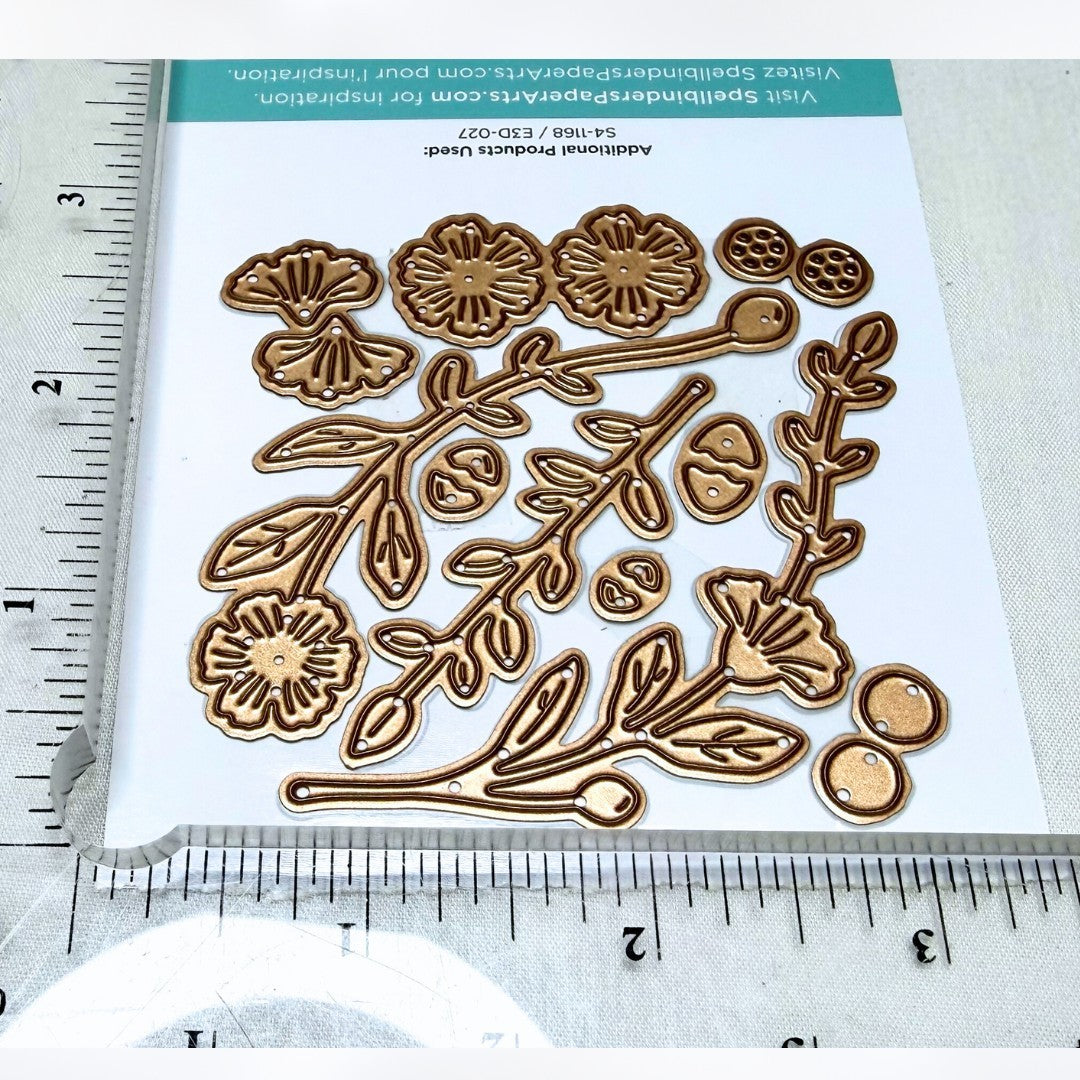 Spellbinders LITTLE CHICKADEE Birdie Wreath Builder Birds Dies Lot of 3