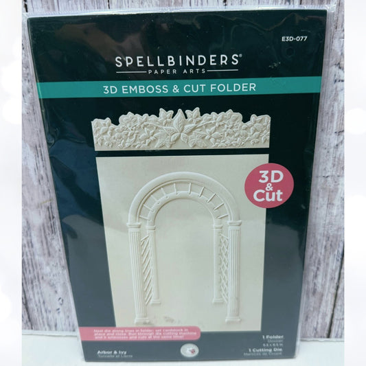 Spellbinders ARBOR & IVY 3D Embossing Folder Cut Die