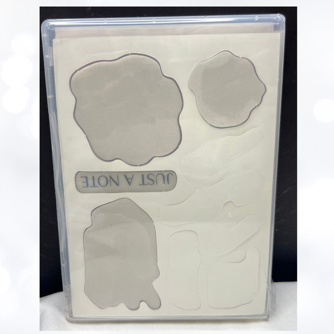 Stampin Up FLOWING FLOWERS Floral Rubber Stamps