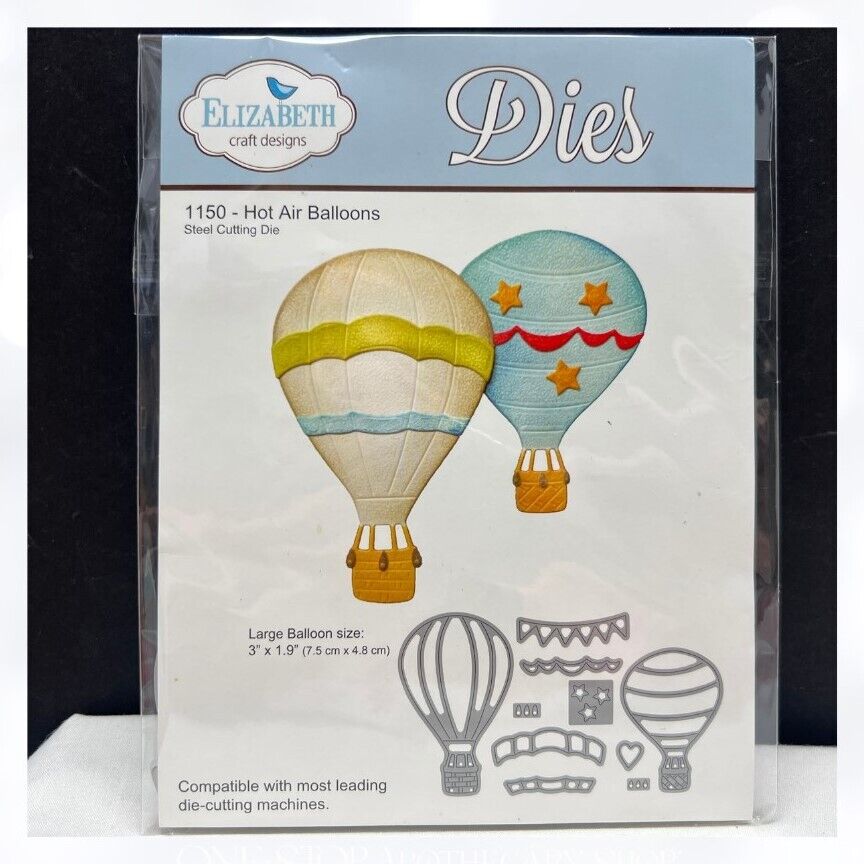 Elizabeth Craft Design HOT AIR BALLOONS Dies AS IS**