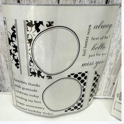 Papertrey Ink MAT STACK 3 Frames Collection Rubber Stamps