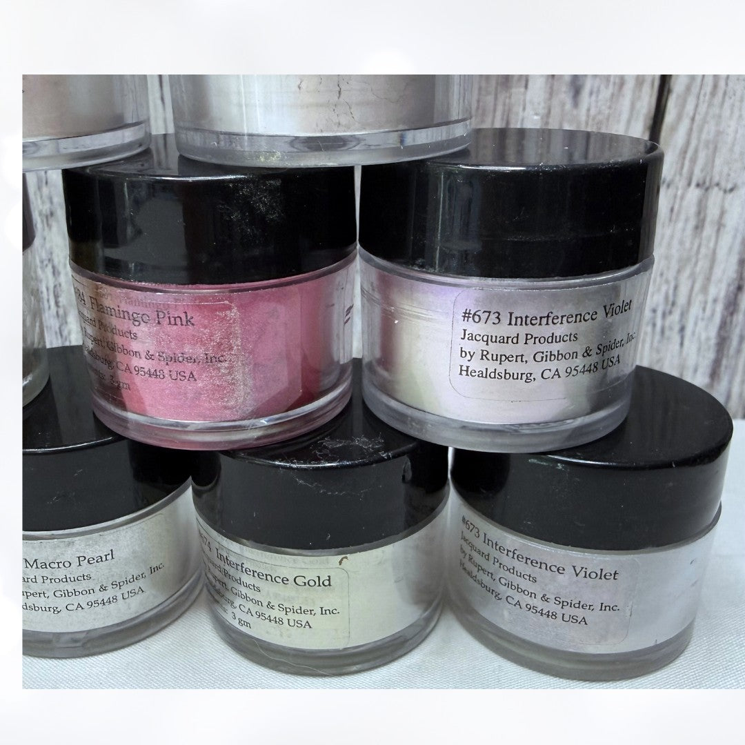 Jacquard PEARL EX Mica Pigment Powder Lot of 13